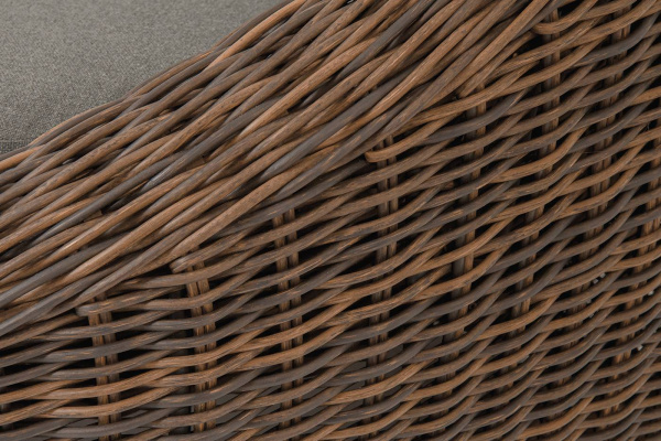 Кресло плетеное из искусственного ротанга, Барселона цвет: коричневый