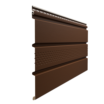 Софит пвх Docke, центральная перфорация, L=3000 мм серия Premium, цвет: каштан