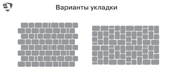 Тротуарная плитка Braer Классико 60 мм 57х115, 115х115, 172х115 мм, цвет: Color Mix Туман