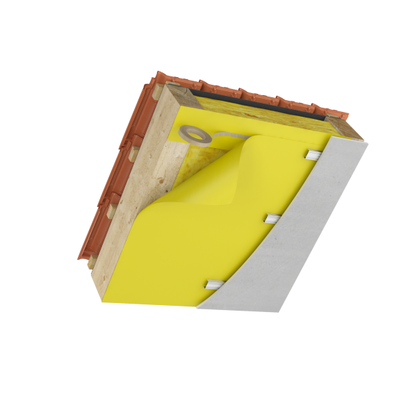 Eurovent DB, пароизоляционная пленка универсальная, 0.2 мм, желтая, 100 м²