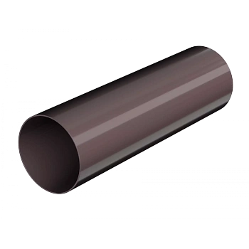 Труба водосточная, Технониколь, оптима Ø80 мм, L=3000 мм, цвет: темно-коричневый