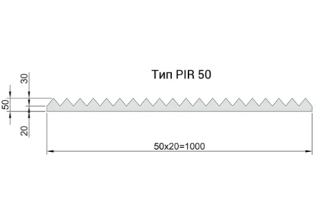 Acoustic Group, FLEXAKUSTIK PIR-50, 50х1000х1000 мм, серый графит