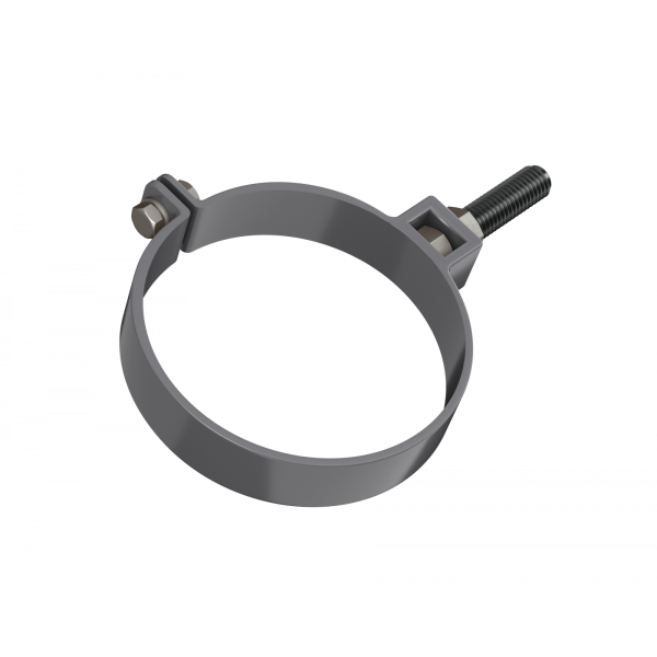 Хомут трубы, Технониколь пвх, стандарт Ø82 мм, цвет: серый