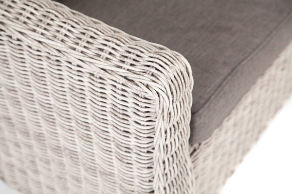 Диван 2-местный из искусственного ротанга, Кон Панна бежевый