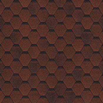 Битумная черепица Shinglas, Финская Соната цвет: красный, 3 м² / уп.