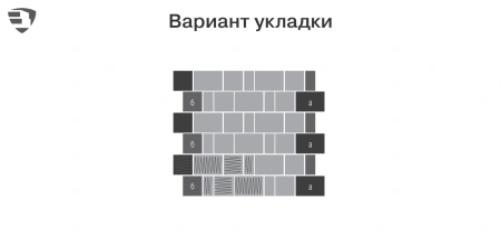 Тротуарная плитка Braer Старый город Ландхаус 60 мм 80х160, 160х160, 240х160 мм, прямоугольная, цвет: Color Mix Техас
