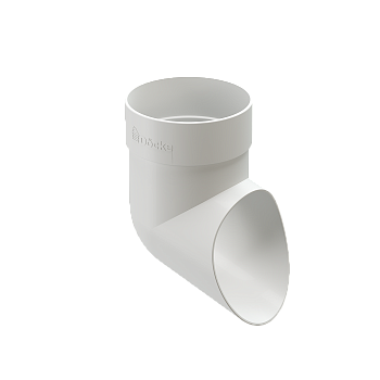 Слив трубы, Docke Standart, Ø80 мм, цвет: белый