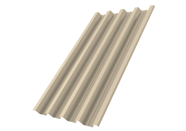 Профилированный лист GL H60 R, 0.5 мм, Satin, RAL 1015