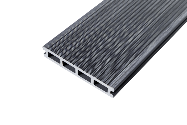 Террасная доска Grand Line 3D Винтаж 150 мм, L= 4000 мм цвет: темно-серый