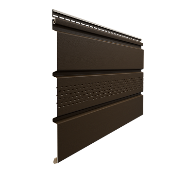 Софит пвх Docke, центральная перфорация, L=3000 мм серия Premium, цвет: шоколад