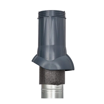 Вентиляционный выход Gervent Static 125/ИЗ/160 мм серый графит