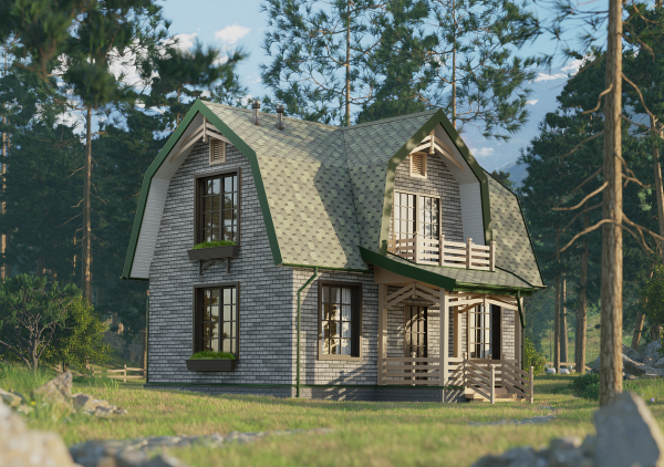 Битумная черепица, Docke, Eurasia, Шестигранник цвет: зеленый, 3 м² / уп.