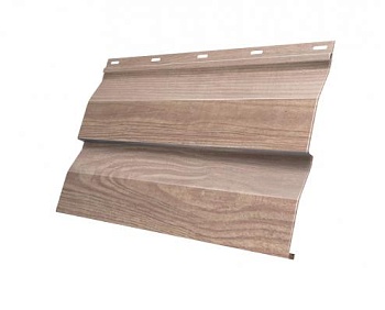 Металический сайдинг Grand Line, корабельная доска 0.45 мм, Print Elite, White Wood TwinColor