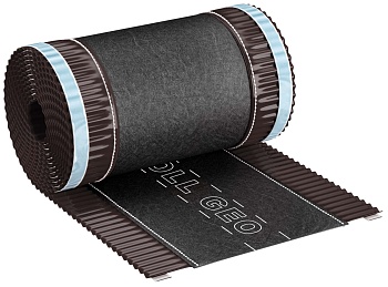 Аэроэлемент конька-хребта Eurovent ROLL GEO, 240х5000 мм, цвет: коричневый