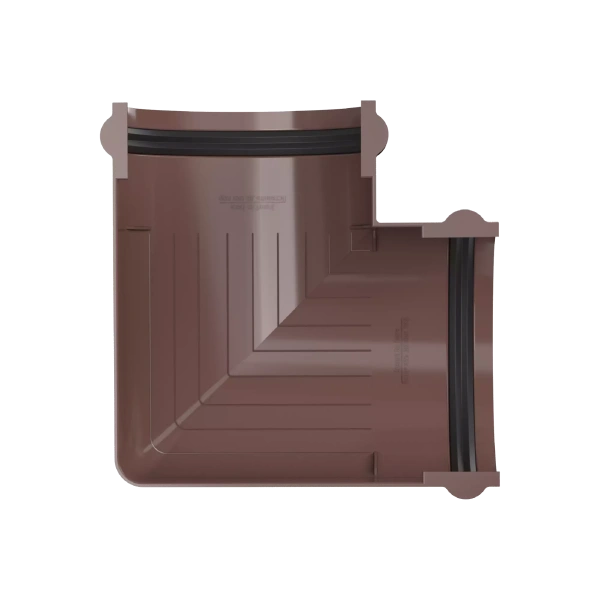 Угол желоба универсальный 90°, Технониколь, оптима Ø 120 мм, цвет: коричневый