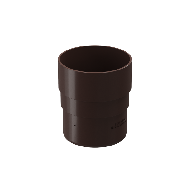 Муфта трубы соединительная, Docke Premium, Ø85 мм, цвет: шоколад