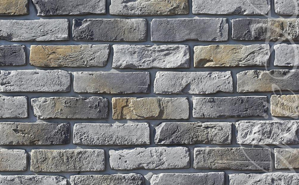 Декоративный камень White Hills Рейн Брик под Кирпич, цвет: 345-80 / серый