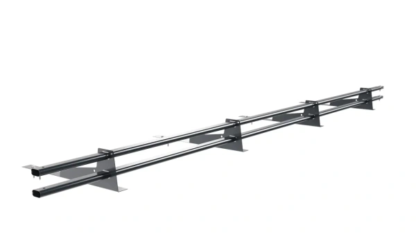 Снегозадержатель для гибкой черепицы Borge L=3000 мм, 4 опоры, 2 трубы, овал 25х45 RAL 7016