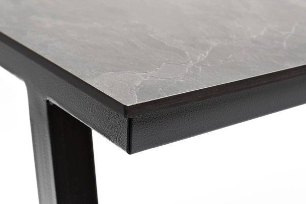 Стол барный из HPL 140х70 см, H 110 см, Рио, цвет: серый гранит