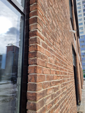 Кирпич ручной формовки Faber Jar Петровский штандарт полнотелый, цвет: черно-красный, под старину, М125, 215x102x65 мм