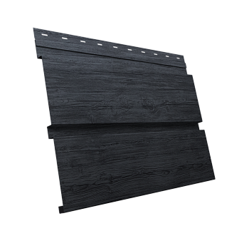 GL Софит металлический Квадро Брус, без перфорации 0.45 мм, Print Premium, Grey Wood TwinColor