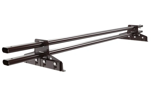 Снегозадержатель для фальцевой кровли Borge L=1500 мм, 2 опоры, 2 трубы, овал 25х45 RAL 8017