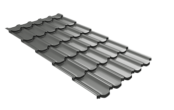 Профиль волновой Grand Line квинта плюс 3D 0.45 мм, PE, RAL 7005