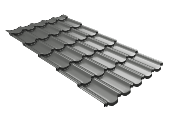 Профиль волновой Grand Line квинта плюс 3D 0.45 мм, PE, RAL 7005