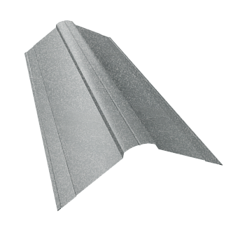 GL Планка конька фигурного, 150х150 мм 0.5 мм, Zn, б\ц, L=3000 мм