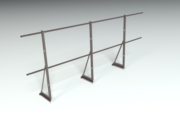 Ограждение кровельное, универсальное Roofsystems Econom, H=1200 мм RAL 8019, L=3000 мм