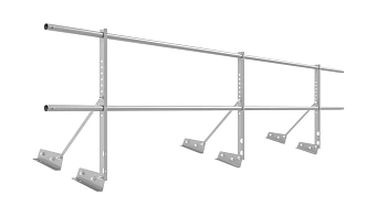 Ограждение кровельное для фальцевой кровли NewLine, H=600 мм, L= 3000 мм RAL 7004