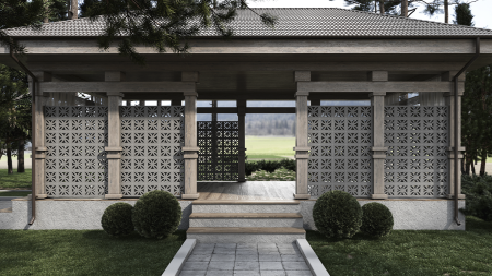 Декоративный бриз-блок Mesterra Cobogo, 250х250 мм 50 мм, 0201, под покраску