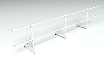 Ограждение кровельное, универсальное Roofsystems Prestige Next, H=600 мм RAL 9003, L=3000 мм
