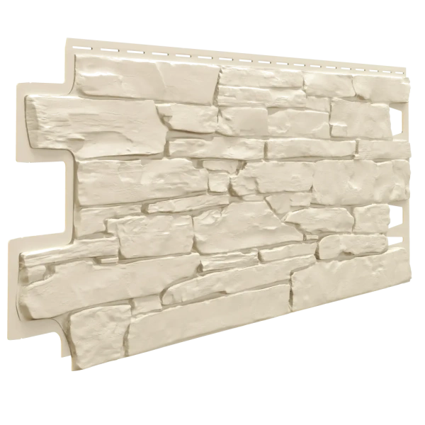 Фасадные панели Технониколь Оптима, Камень, 1128 х 441 мм цвет: слоновая кость