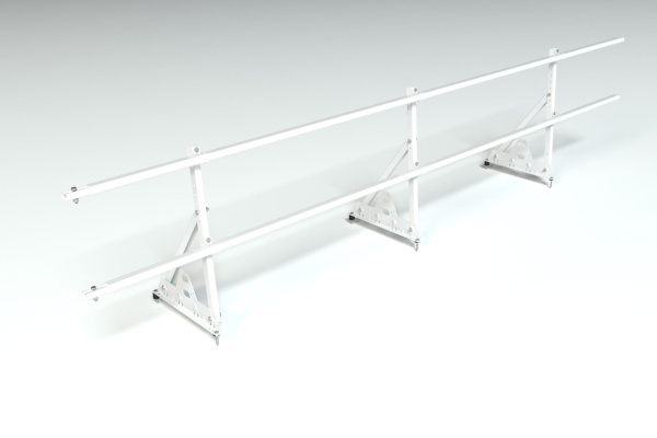 Ограждение кровельное, универсальное Roofsystems Prestige Next, H=600 мм RAL 9003, L=3000 мм