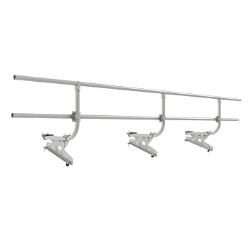 Ограждение кровельное для металлочерепицы Borge, H=600 мм, L= 3000 мм RAL 9006