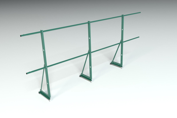 Ограждение кровельное, универсальное Roofsystems Econom, H=1200 мм RAL 6005, L=3000 мм