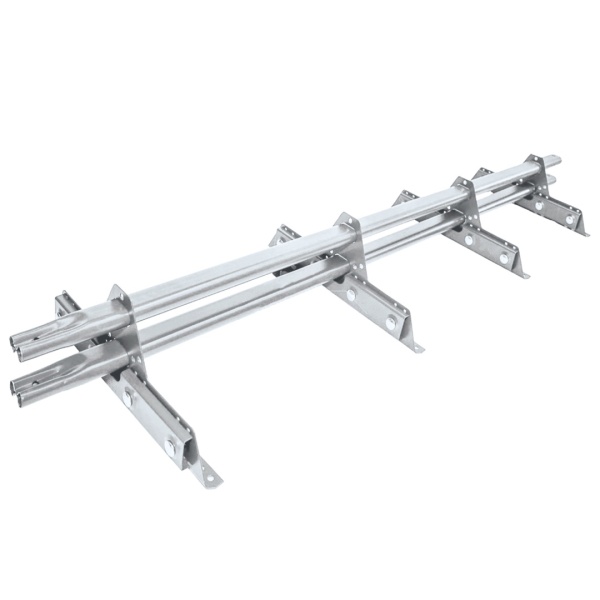 Снегозадержатель для фальцевой кровли Roofsystems Prestige Next фальц, 4 опоры, 2 трубы, овал 45х25, L=3000 мм, RAL 9010