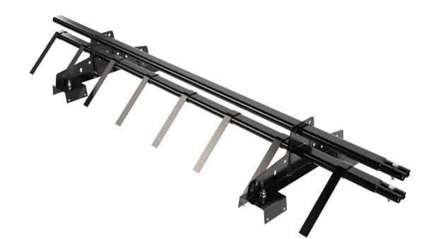 Снегозадержатель для профнастила Н-114 Borge L=1500 мм 2 опоры, 2 трубы, овал 25х45 RAL 9005