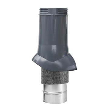 Вентиляционный выход Gervent Static 125/ИЗ/160 мм черный