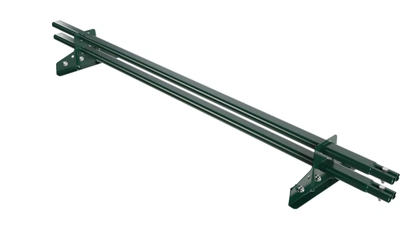 Снегозадержатель для фальцевой кровли Borge L=1500 мм, 2 опоры, 2 трубы, овал 25х45 RAL 6005