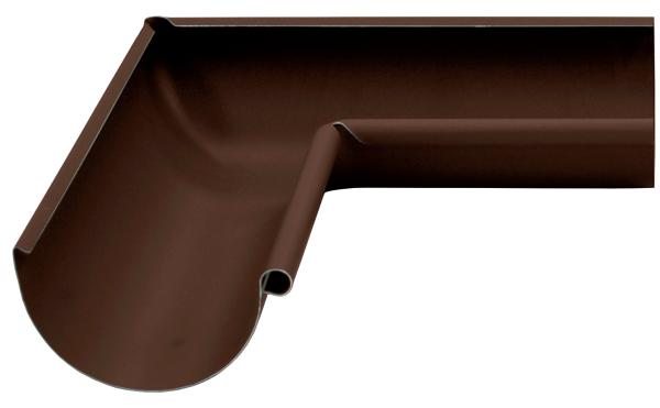 Угол желоба внутренний 90°, Grand Line Ø 125 мм, PU Matte, RAL 8017