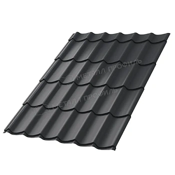 Металлочерепица МП, Ламонтерра X 0.5 мм, VikingMP E, RAL 7024