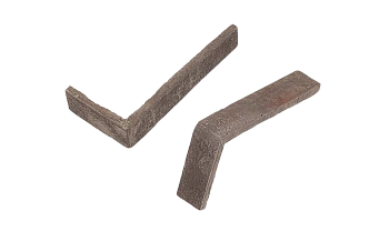 Декоративный кирпич, угловой элемент Mesterra Stratum, 235х110х40 мм под Кирпич, цвет: 002