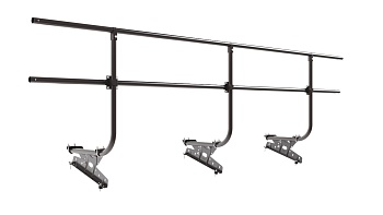 Ограждение кровельное для металлочерепицы Borge, H=900 мм, L= 3000 мм RAL 8019