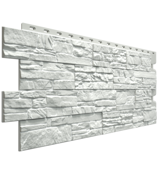 Фасадные панели Docke Stein, 1196 х 426 мм Premium, цвет: молочный