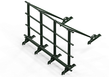 Ограждение кровельное со снегозадержателем для м/ч и г/ч, Orima SYOL, H=1100 мм, L= 3000 мм RR 11