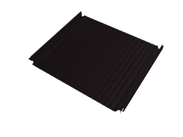 Кликфальц Double Pro Gofr Grand Line 0.45 мм, Drap, RAL 9005