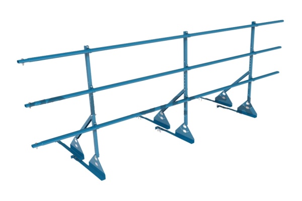 Ограждение кровельное для натуральной черепицы Roofsystems Prestige натур, H=900 мм RAL 5015, L=3000 мм