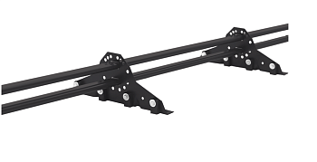 Снегозадержатель Grand Line для фальцевой кровли, L=1000 мм, 2 опоры, 2 трубы, овал 42х21 RAL 8019